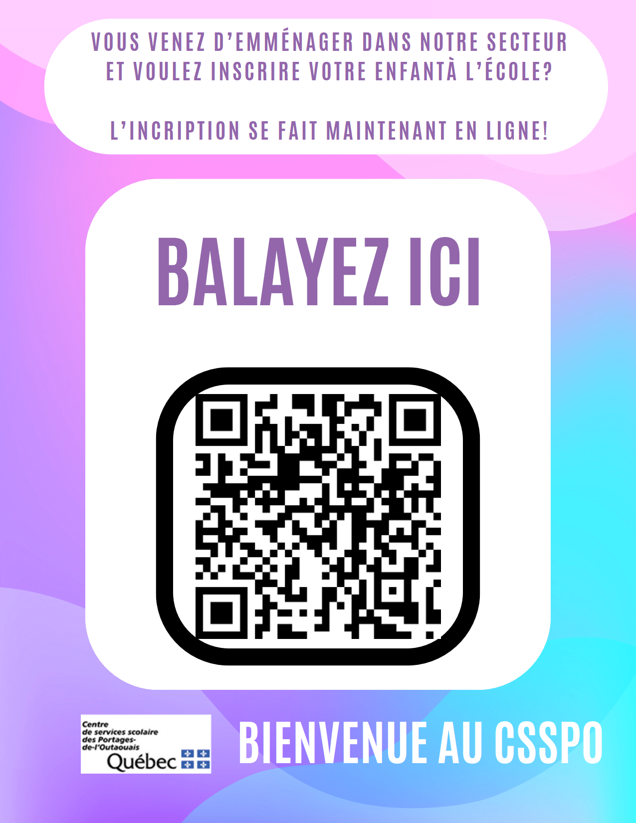 Admission et inscription 1 Code QR incription en ligne 1